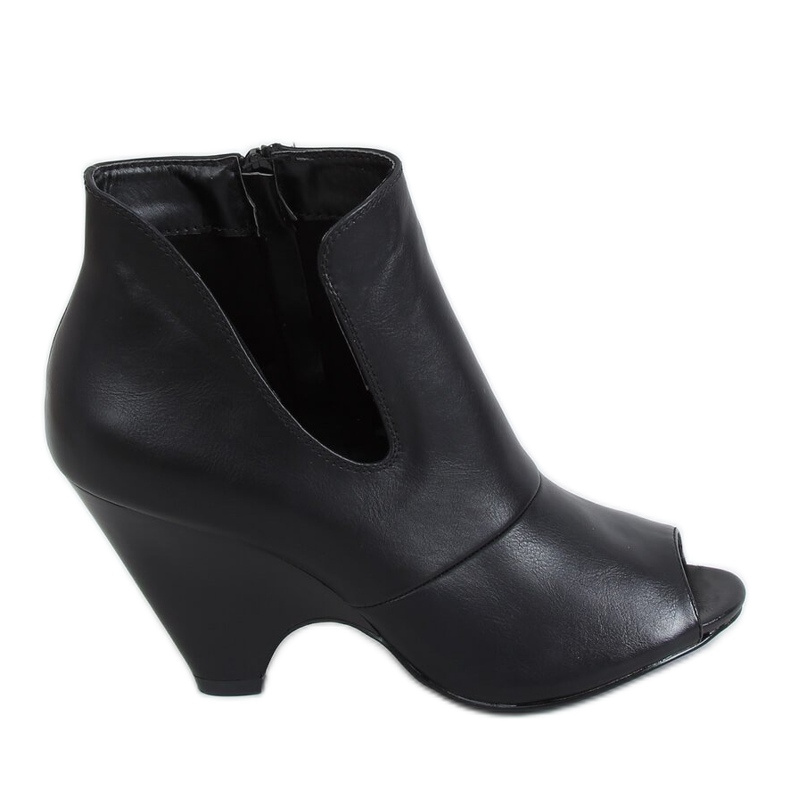 Botas de grife open toe black 9380 Black preto