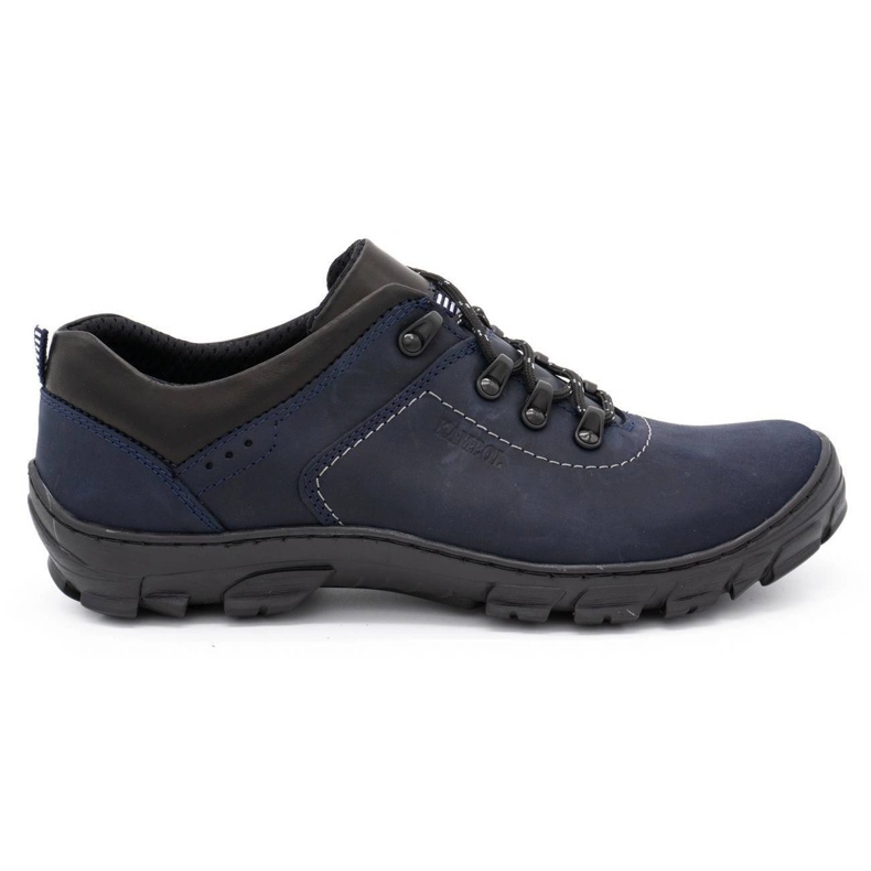 Kampol Sapatos de trekking masculino 36 azul marinho