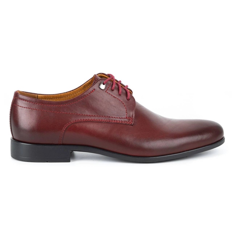 Kampol Sapatos formais masculinos 334/34 bordô vermelho