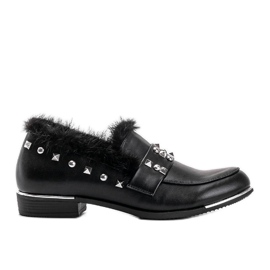 Sapatos pretos com tachas Cheyenne