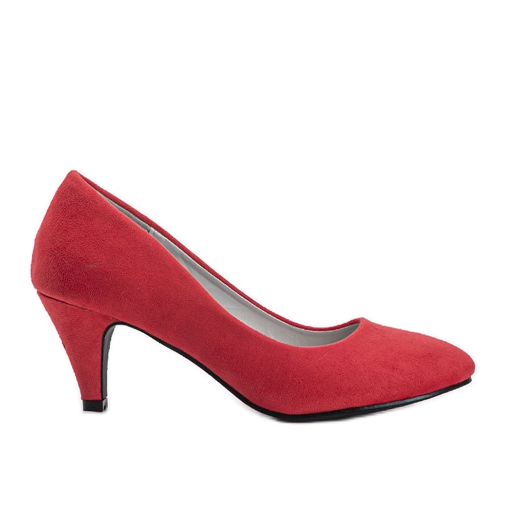 Sapatos vermelhos de camurça ecológica Karissa