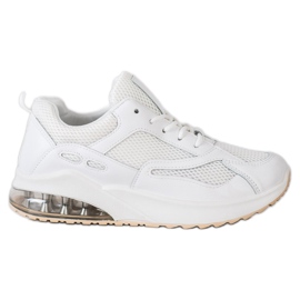 SHELOVET Tênis Branco Com Malha