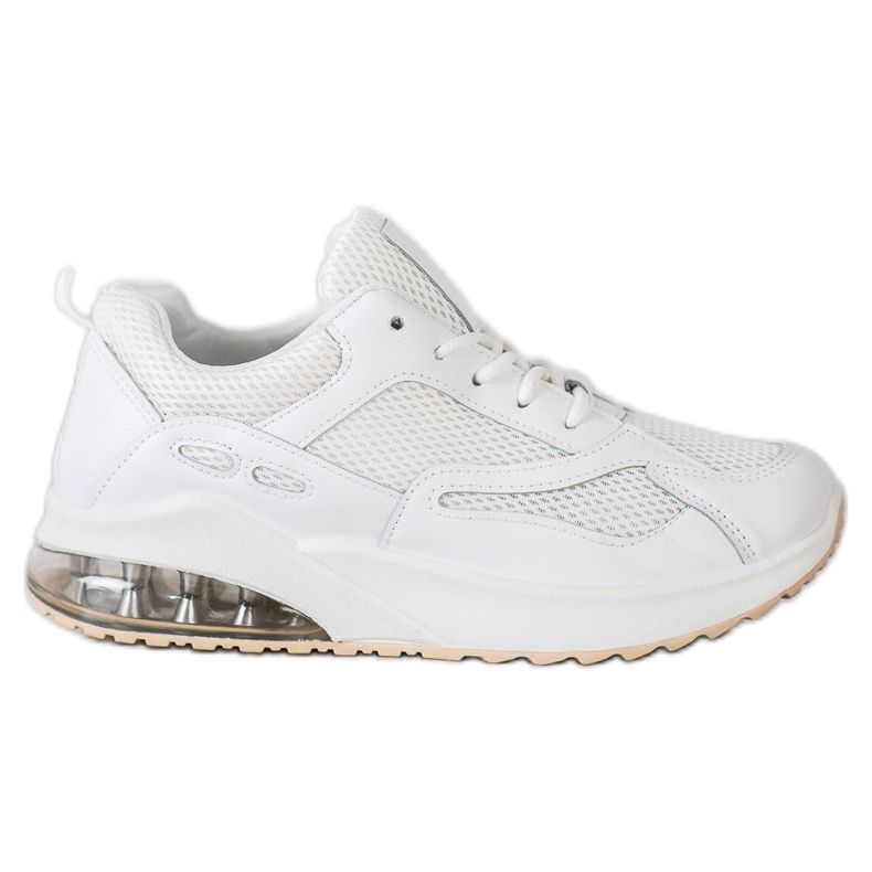 SHELOVET Tênis Branco Com Malha