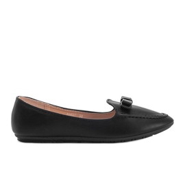 Mocassins pretos femininos com laço Ingrid Mocassins pretos femininos com laço Ingrid
