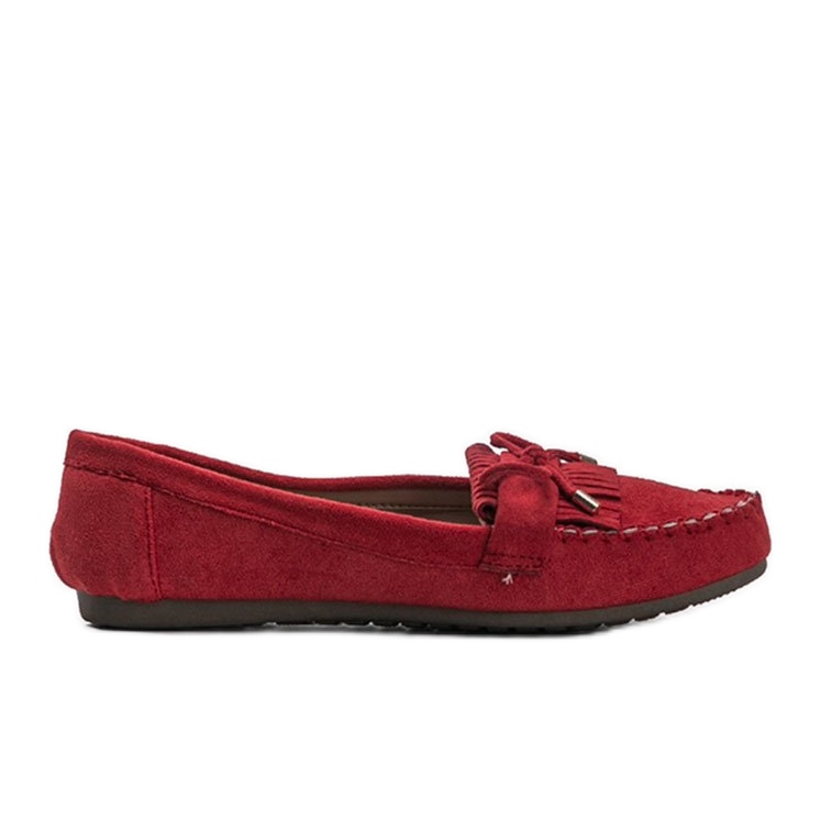 Mocassins de camurça ecológica Red Kira vermelho