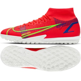 Chuteira Nike Mercurial Superfly 8 Academy Tf M CV0953 600 vermelho laranjas e tintos