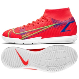 Chuteiras Nike Mercurial Superfly 8 Academy M Ic CV0847 600 vermelho laranjas e vermelhos