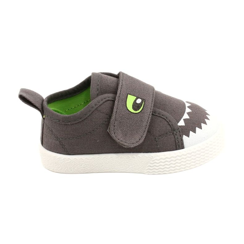 News Tênis de Velcro Children Crocodile 21dz26-3923 Gray cinza cinza