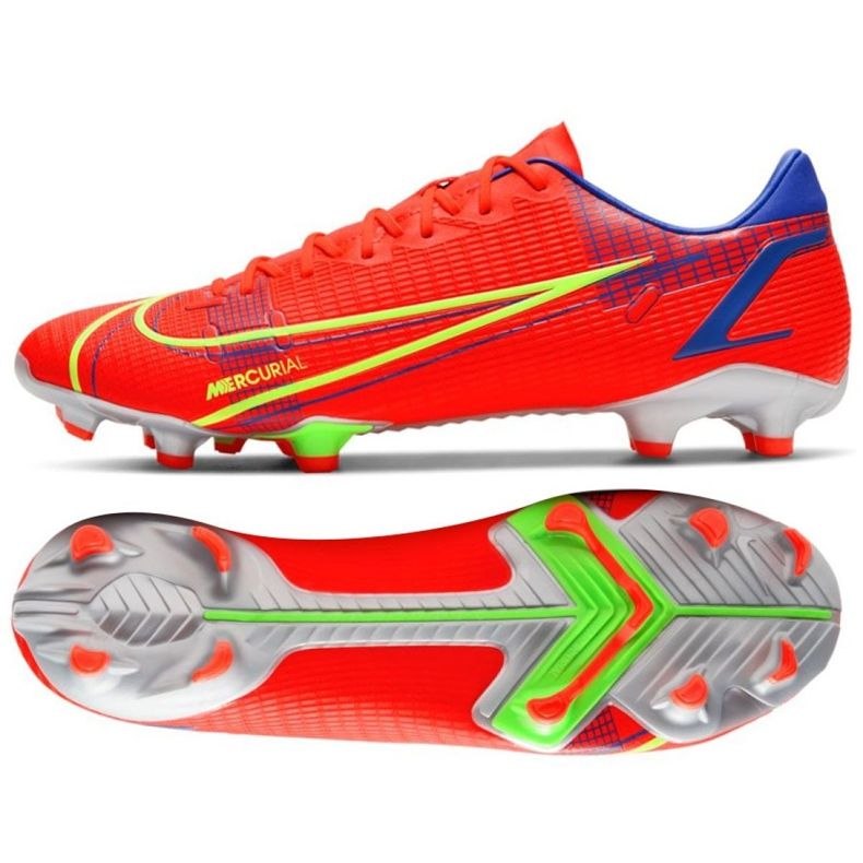 Chuteira Nike Mercurial Vapor 14 Academy FG / MG M CU5691 600 vermelho laranjas e tintos