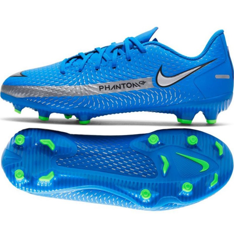 Chuteiras Nike Phantom Gt Academy FG / MG Jr CK8476 400 azul azul