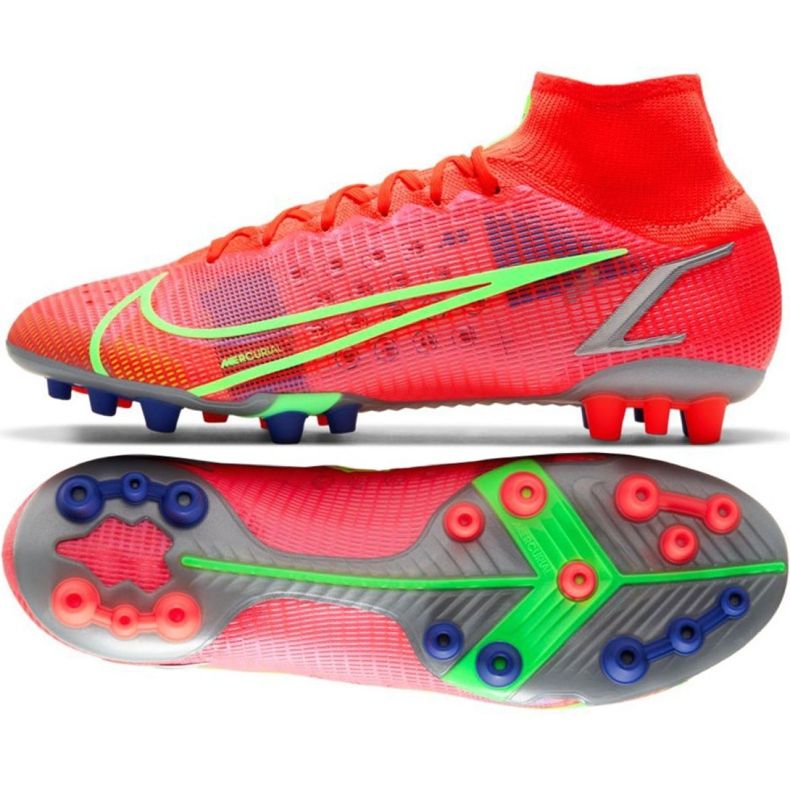 Chuteiras Nike Mercurial Superfly 8 Elite Ag M CV0956 600 vermelho vermelho