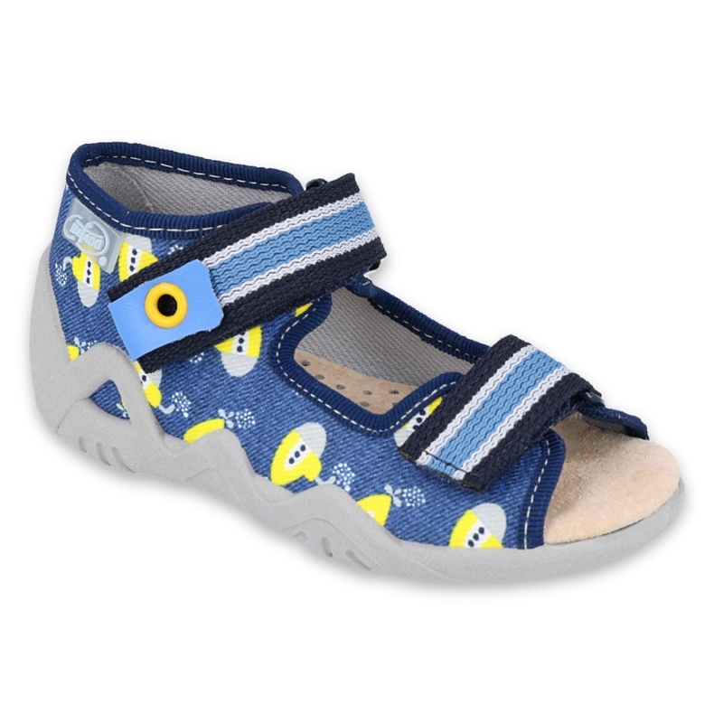 Calçado infantil amarelo Befado 350P020 azul