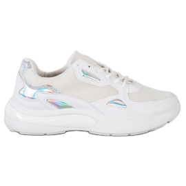 Creamberry'S Tênis com inserções Holo branco multicolorido