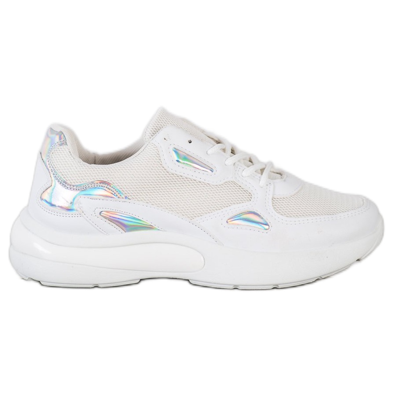 Creamberry'S Tênis com inserções Holo branco multicolorido
