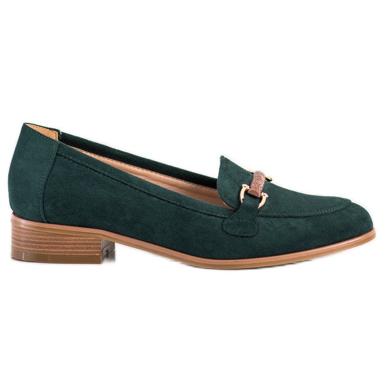 Mocassins VINCEZA de salto baixo verde