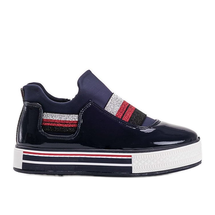 Tênis Kaitlynn laqueado azul marinho