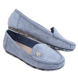 Mocassins femininos azuis GS13P Blue azul