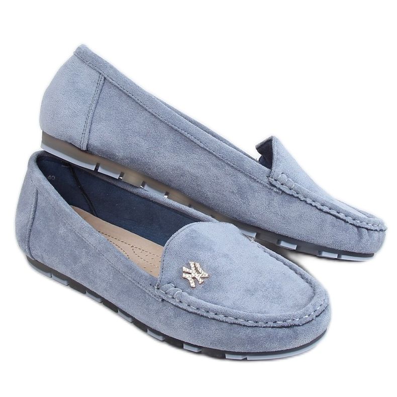 Mocassins femininos azuis GS13P Blue azul
