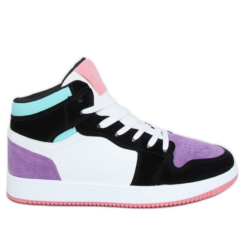 Tênis de cano alto roxo NB505 multicolorido