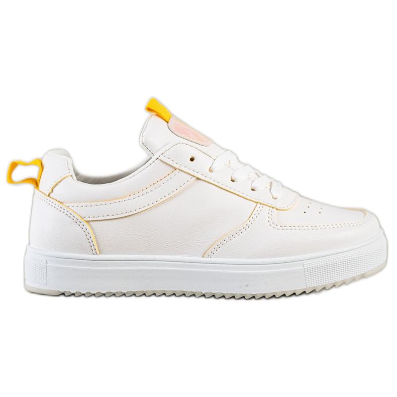 SHELOVET Ser esportivo com couro ecológico branco