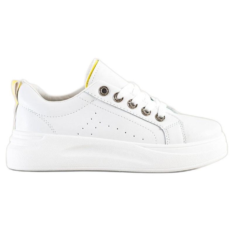 SHELOVET Tênis da moda na plataforma branco