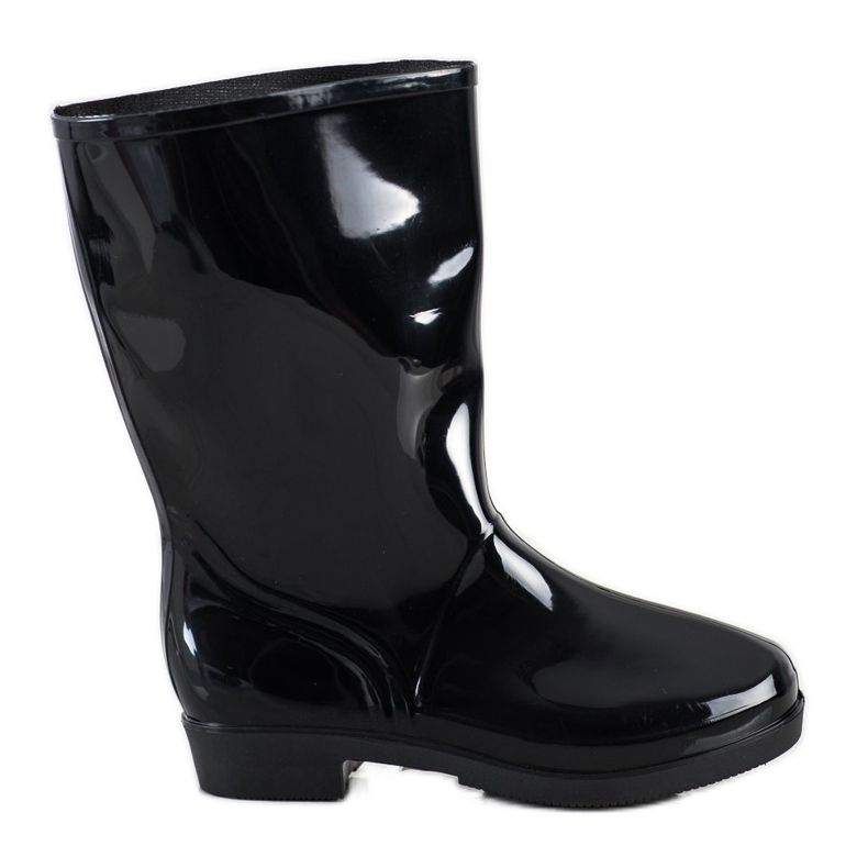 SHELOVET Shiny High Wellies preto