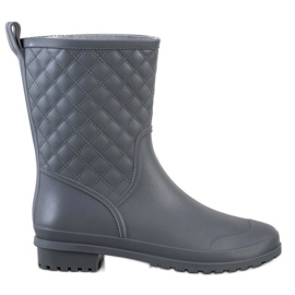 SHELOVET Galochas acolchoadas elegantes cinza