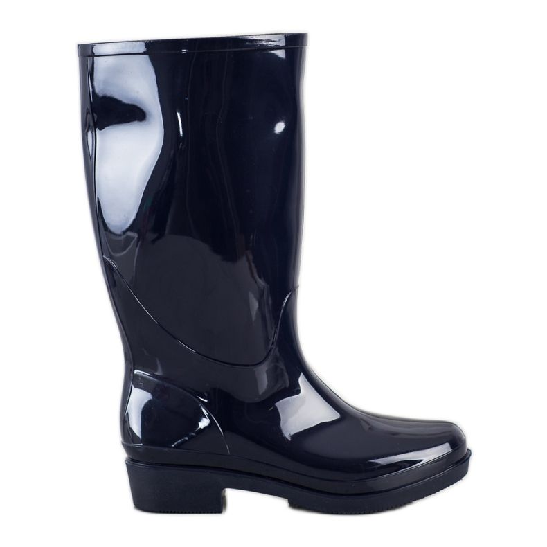 SHELOVET Galochas de alto brilho azul marinho