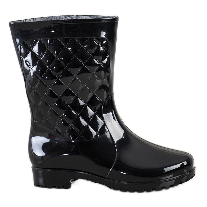 SHELOVET Wellies acolchoados elegantes preto