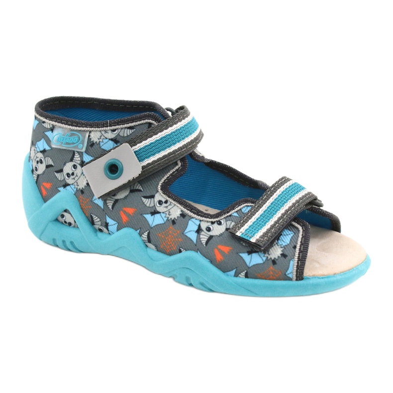 Calçado infantil amarelo Befado 350P021 azul cinza