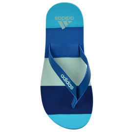 Chinelos Adidas Eezay listrados BA8808 azul marinho azul Chinelos Adidas Eezay listrados BA8808 azul marinho azul