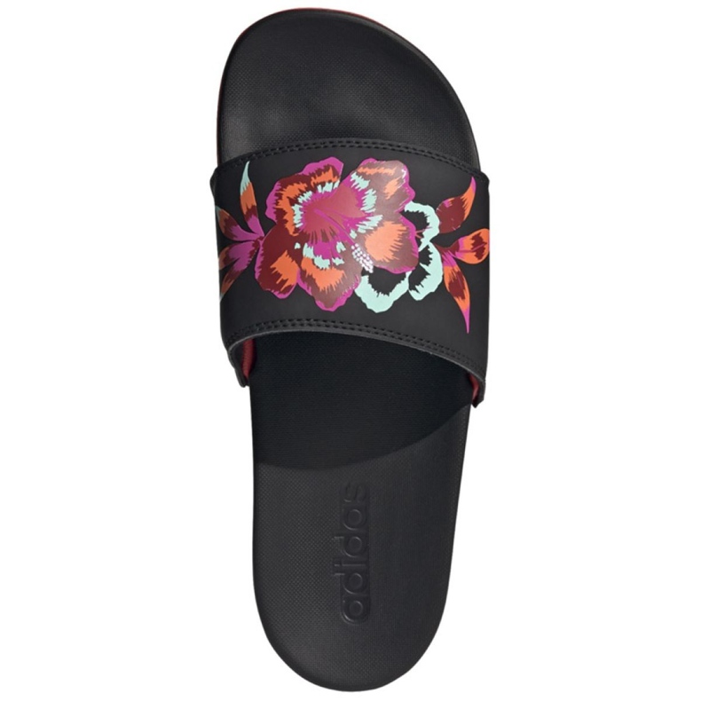 Chinelos Adidas Adilette Comfort W FZ1735 preto multicolorido