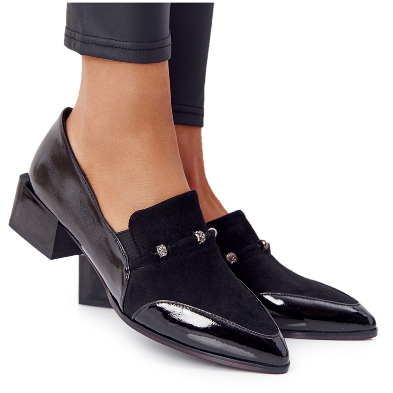 Bombas elegantes de salto alto S.Barski Premium Preto