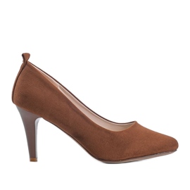 Sapatos marrons em salto agulha Cameron marrom
