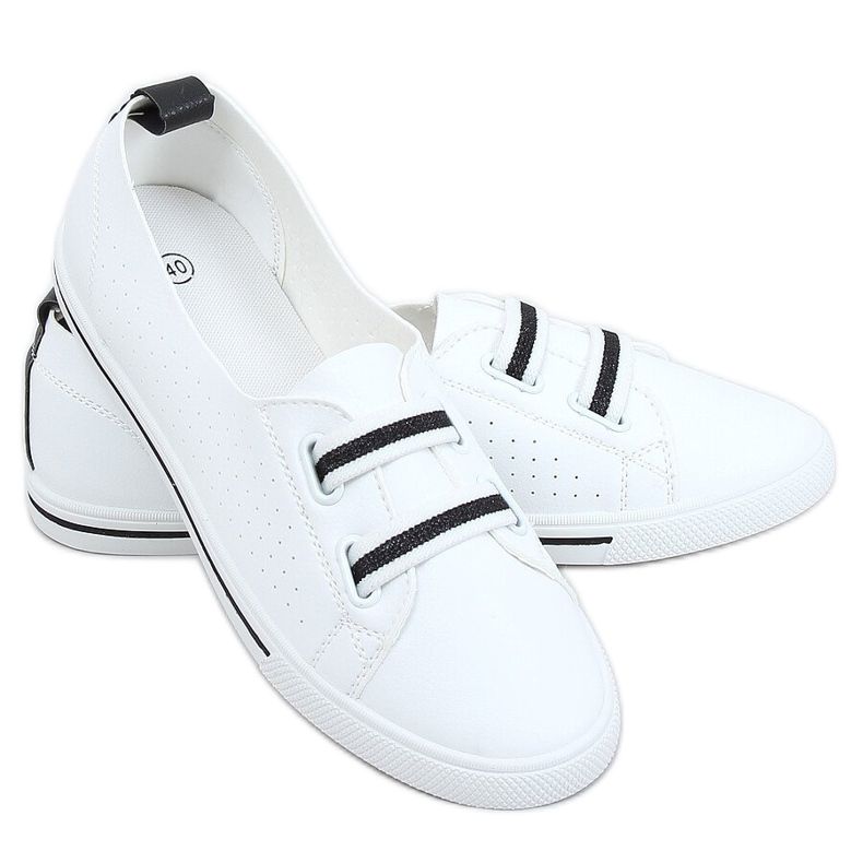 Tênis branco feminino 6284 preto