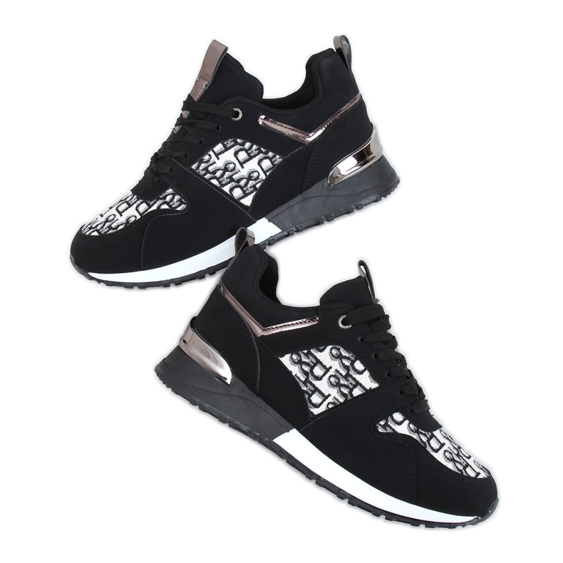 Sapatos esportivos pretos AB835 pretos