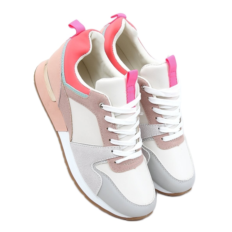 Sapatos esportivos multicoloridos B0-671 Branco Sapatos esportivos multicoloridos B0-671 Branco