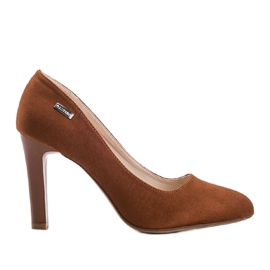 Sapatos marrons com salto agulha Lizette marrom