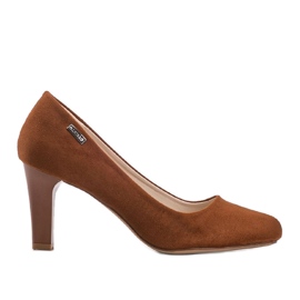 Sapatos marrons com salto agulha Calista marrom