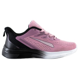 Bona Tênis Openwork Para Primavera preto roxo rosa