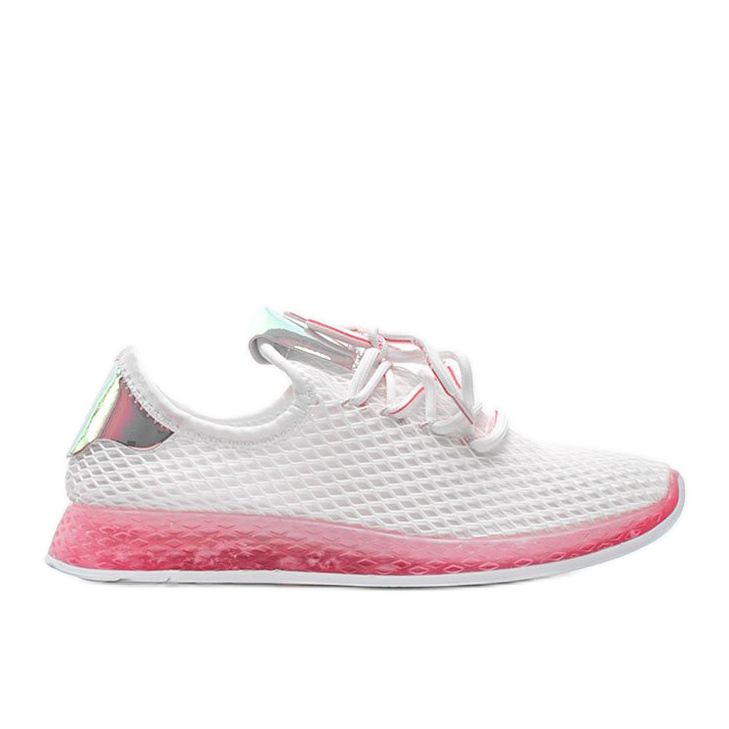 Marley branco e rosa slip-ons