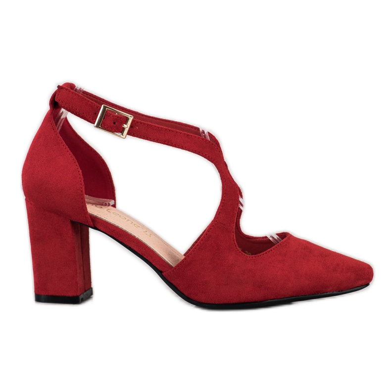 Sapatos elegantes Sergio Leone vermelho