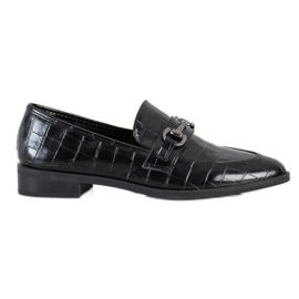 S. BARSKI Elegant Mocassins In Spitz preto