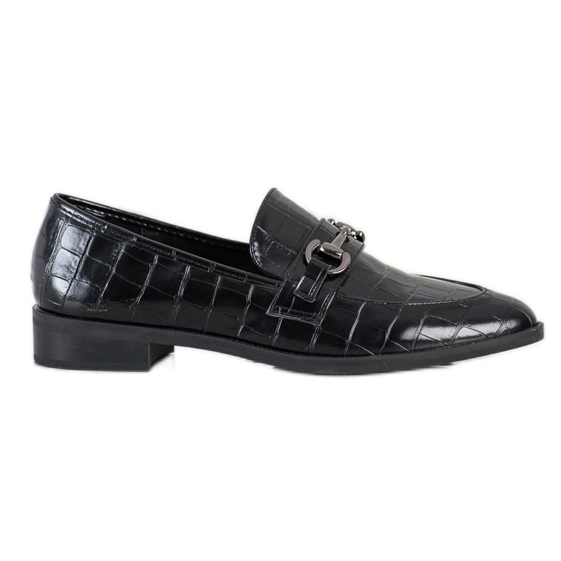 S. BARSKI Elegant Mocassins In Spitz preto