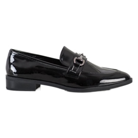 S. BARSKI Elegant Mocassins In Spitz preto