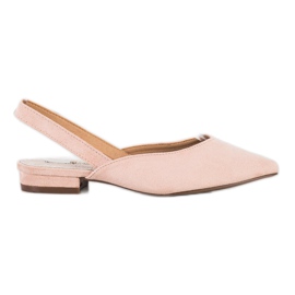 S. BARSKI Bombas de pó com salto aberto rosa S. BARSKI Bombas de pó com salto aberto rosa