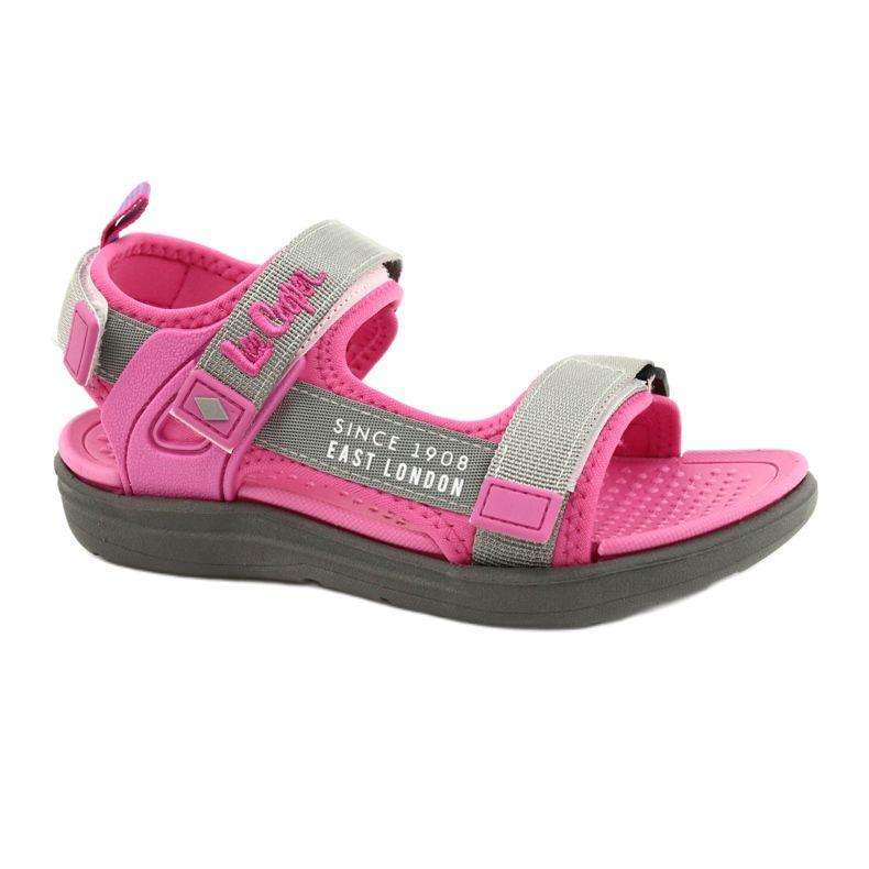 Sapatos femininos sandálias Lee Cooper 20S-TS-031 inserção de espuma rosa cinza
