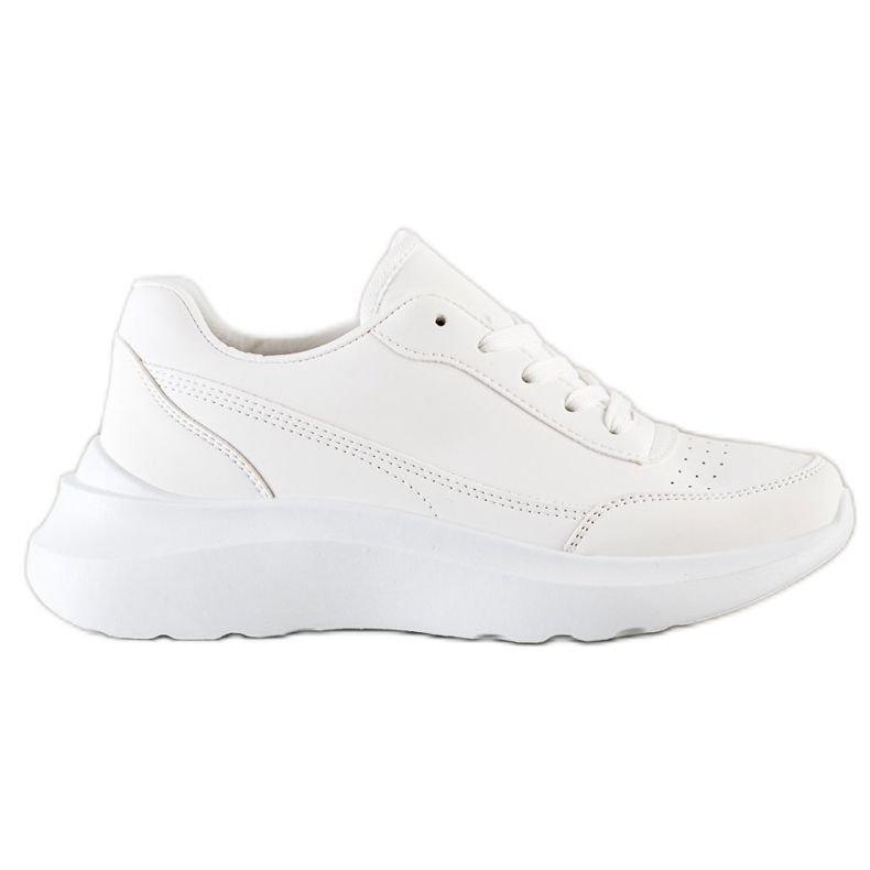 SHELOVET Tênis Classic Eco Couro branco