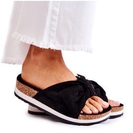 PS1 Chinelos pretos na plataforma tão confortável