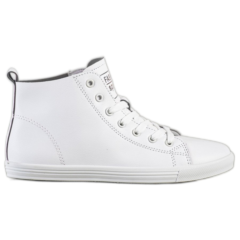 Ideal Shoes Tênis de tênis de alta moda branco